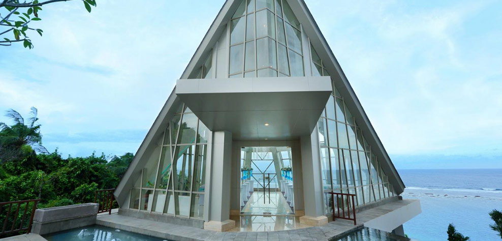 pearl chapel wedding - samabe bali resort and villas