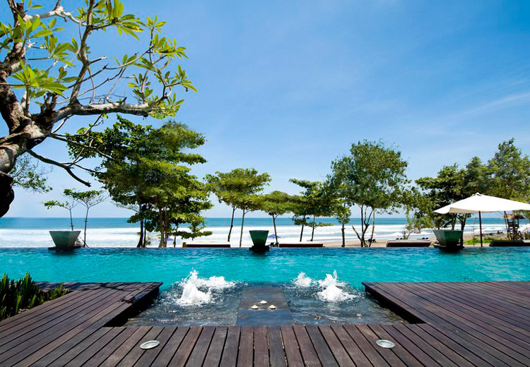 antantara seminyak infinity swimming pool - wedding in bali