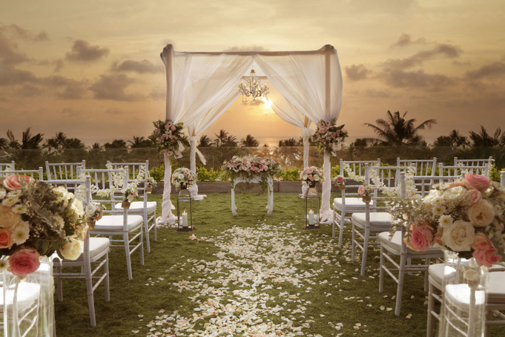 garden beach front at bali mandira resort legian